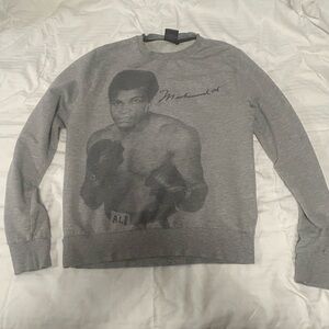 Muhammad Ali Gray Graphic Men's Sweat shirt
